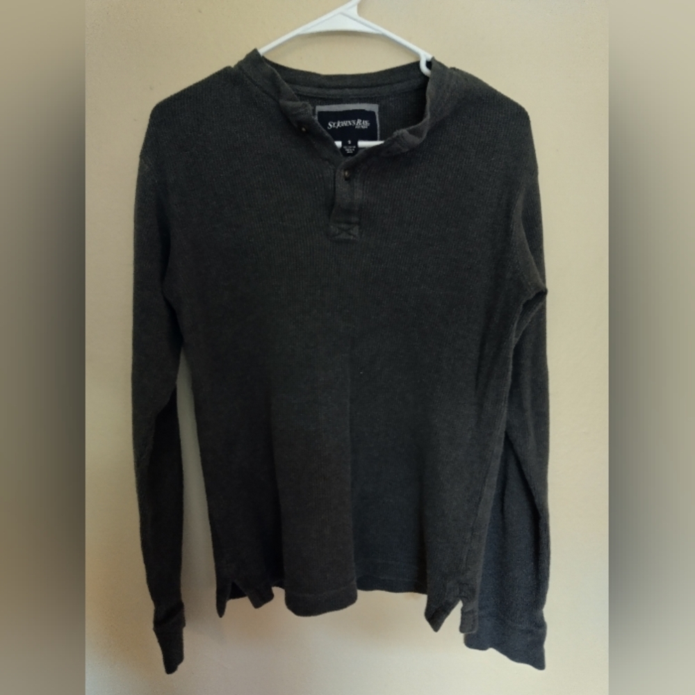 Women's Small Grey Long Sleeve Thermal Shirt